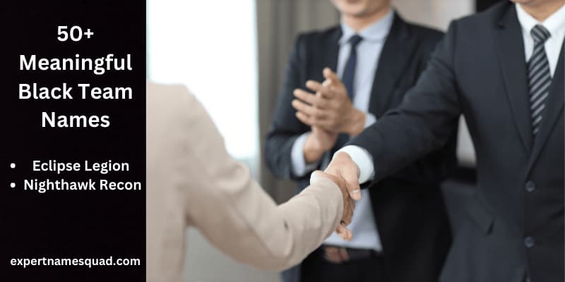 50+ Meaningful Black Team Names